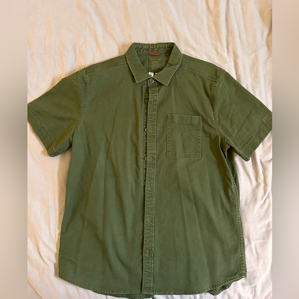 Green Topo Designs Canvas Shirt - Size XL